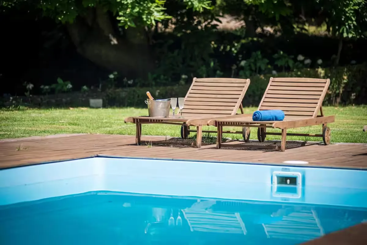 Piscina y jardín de la Casa Azul, La Orotava